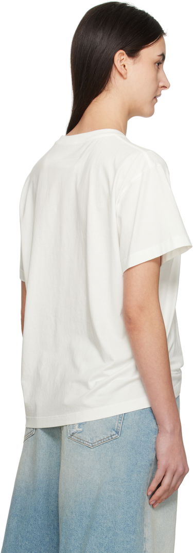 T-paita Maison Margiela MM6 Maison Margiela Varsity Print T-Shirt Valkoinen | SH0GC0046 S24312, 2