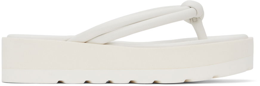 Tennarit ja kengät Gianvito Rossi Rossi Marlie Platform Thong Sandals Valkoinen | G15180.05GOM.NAP, 0