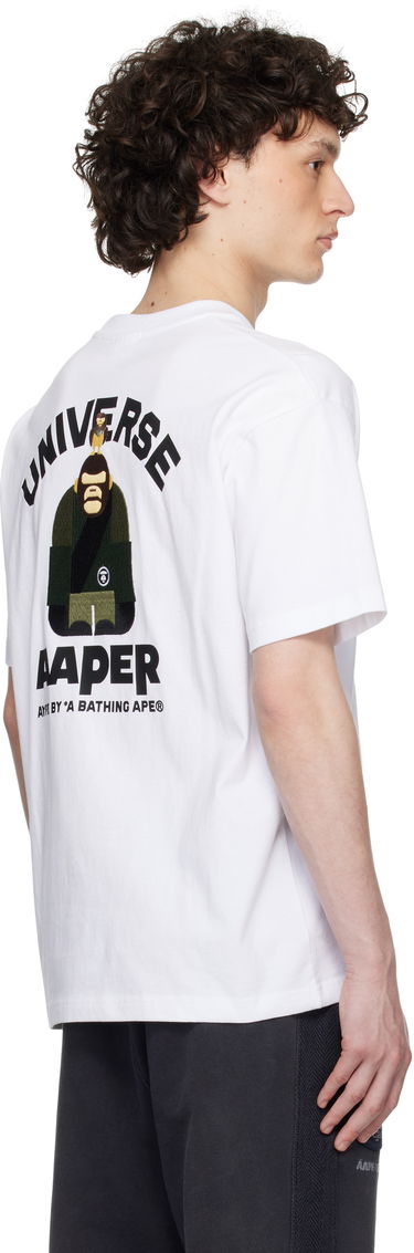 T-paita AAPE by A Bathing Ape AAPE by A Bathing Ape 'AAPER' Basic T-Shirt Valkoinen | AAPTEM1675XXNWHX, 2