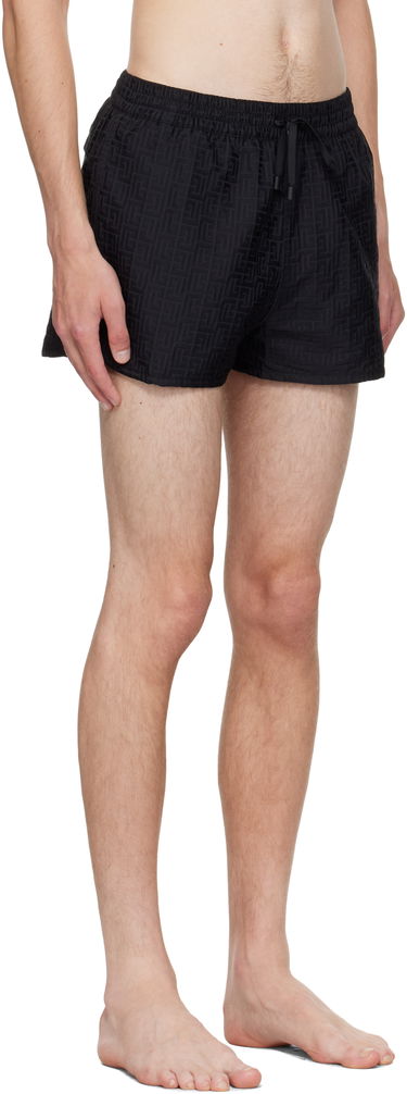 Uimapuvut Balmain Balmain Monogram Swim Shorts Beige | BWB671500, 4