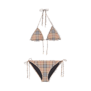 Uimapuvut Burberry Vintage Check Triangle Bikini Beige | 8009008, 0