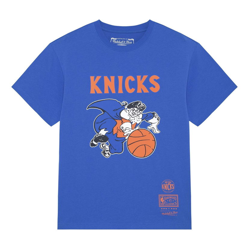 T-paita Mitchell & Ness NBA New York Knicks Logo T-Shirt Sininen | MNJYSST230161-ROYAL