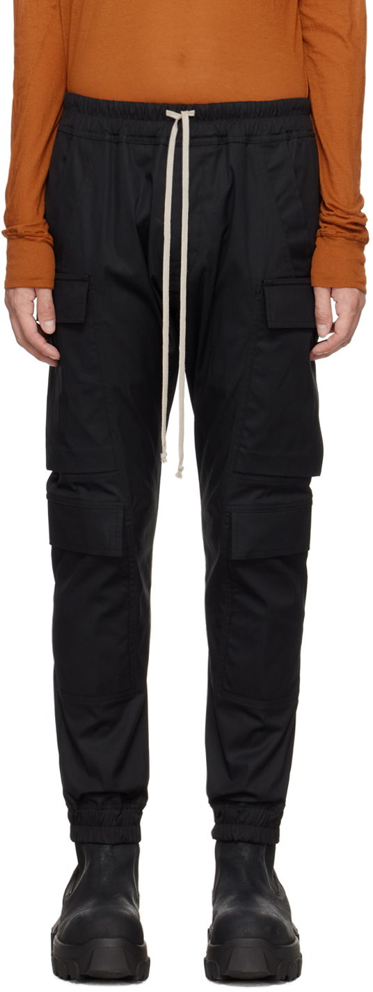 Cargo housut Rick Owens Mastodon Mega Cargo Pants Musta | RU01D3337 TE