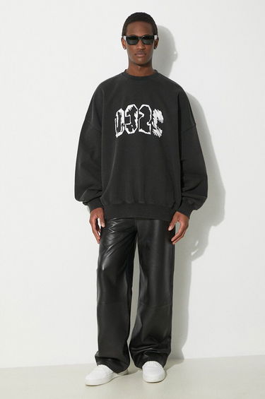 Huppari 032C Eternal Bubble Crewneck Sweatshirt Musta | SS24.C.2020, 1