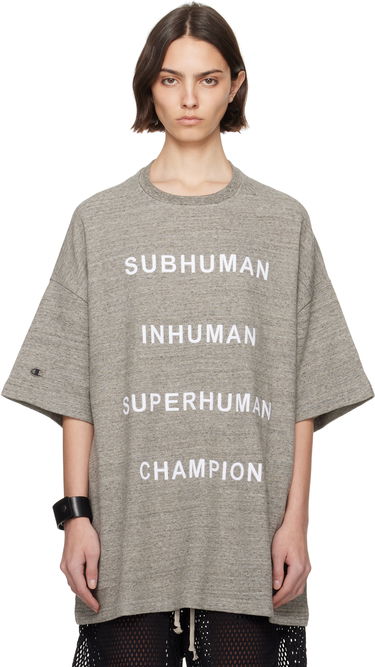 T-paita Rick Owens Rick Owens Champion Edition Tommy T-Shirt Harmaa | CW01E1674 CHMJ, 0