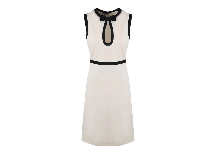 Mekko Gucci Keyhole Cut-Out Pencil Dress White Valkoinen | 688342 X7C07 9040