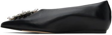 Vaatteet Simone Rocha Simone Rocha Embellished Pointed Toe Ballerina Flats Musta | PMP18B 0799, 2