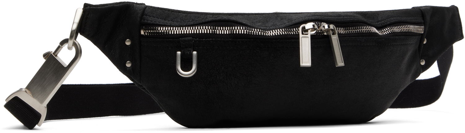 Vyötärölaukku Rick Owens Rick Owens Hollywood Geo Bumbag Musta | RA01E0630 LBA, 1