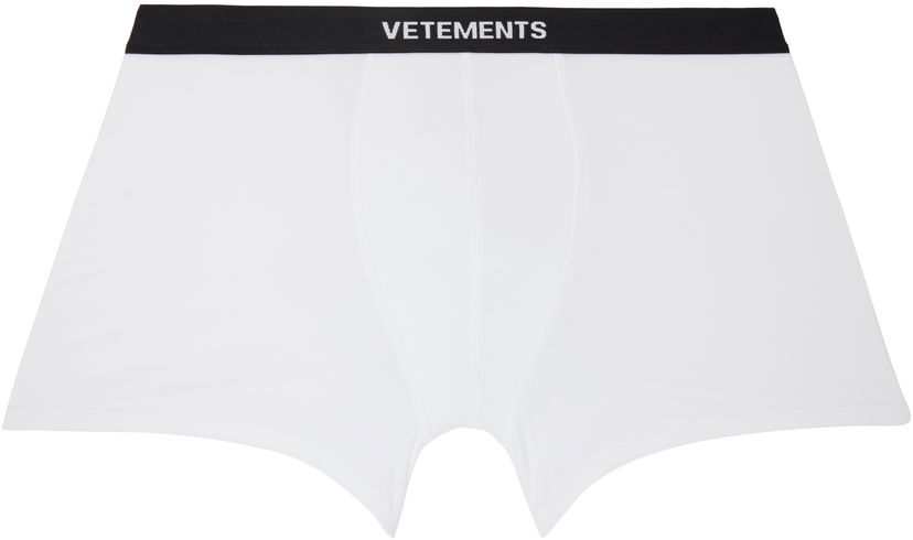 Nyrkkeilijät VETEMENTS Vetements Logo Boxers Valkoinen | MA66UN100W