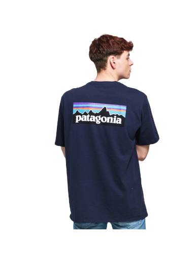 T-paita Patagonia P6 Logo Responsibili Tee Tummansininen | 38504 CNY