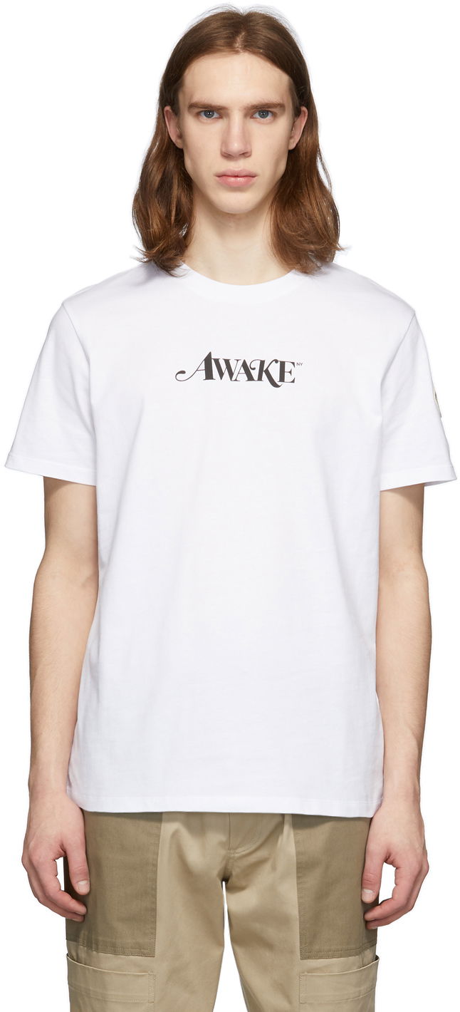 T-paita Moncler Genius 2 1952 Awake NY Edition Logo T-Shirt Valkoinen | 8C708 - 10 - V8141