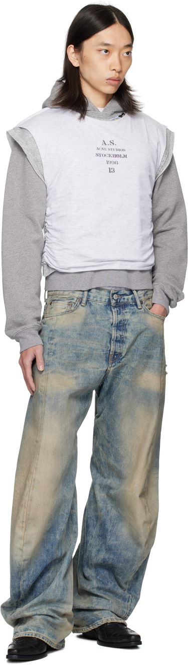 Huppari Acne Studios Acne Studios Layered Hoodie Harmaa | BI0216-, 3