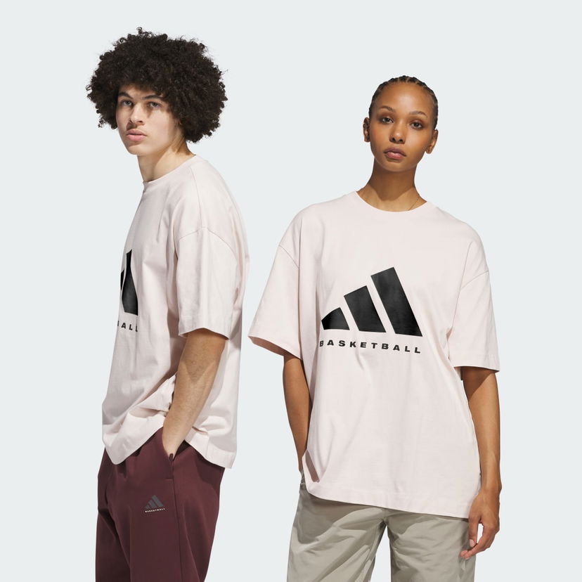 T-paita adidas Performance Basketball T-Shirt Vaaleanpunainen | JD6129