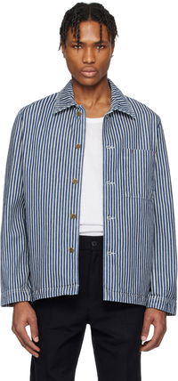 A.P.C. Raphael Striped Denim Jacket