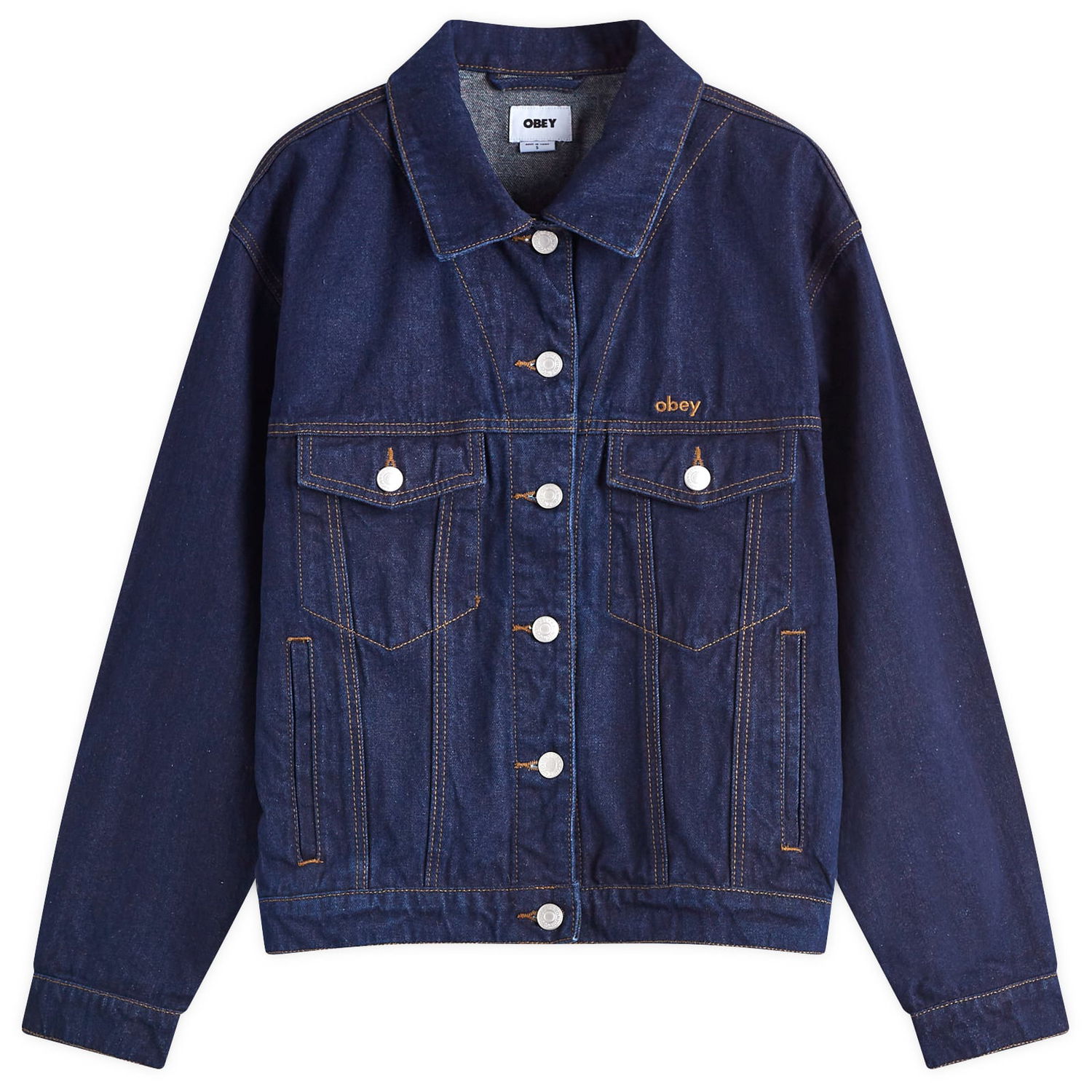 Takki OBEY Oversized Trucker Denim Sininen | 221800424, 0