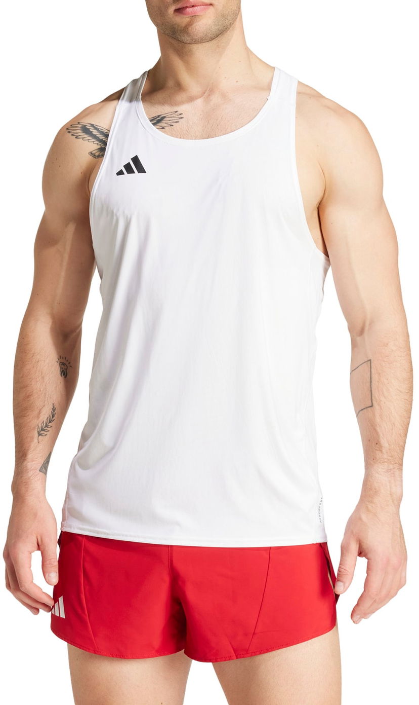 Tankkitoppi adidas Performance Adizero Tank Top Valkoinen | ix2853