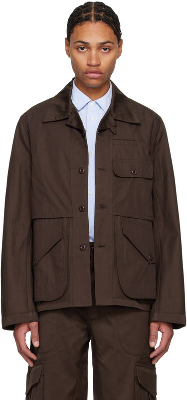 Takki KENZO Reversible Workwear Jacket Ruskea | FF55VE2309GF, 0