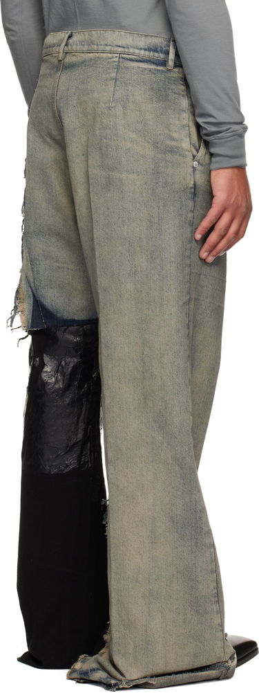 Jeans Rick Owens Concordians Joris Distressed Patchwork Wide-Leg Jeans Monivärinen | RR02E1308 DWG769, 2