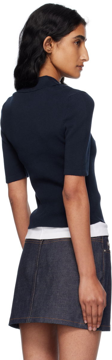Poolopaita A.P.C. A.P.C. Joelle Knit Polo Tummansininen | COGDK-F23421, 2