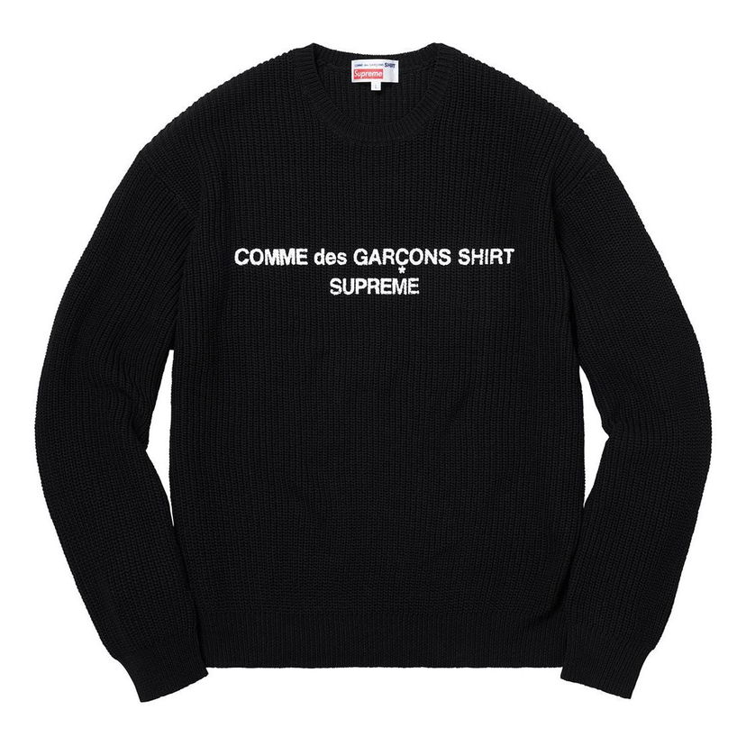 Villapaita Supreme Comme des Garcons Shirt Sweater Musta | SUP-FW18-403