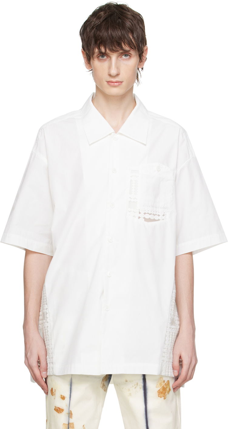 Paita Feng Chen Wang Feng Chen Wang Paneled Shirt Valkoinen | FUS17SR04W
