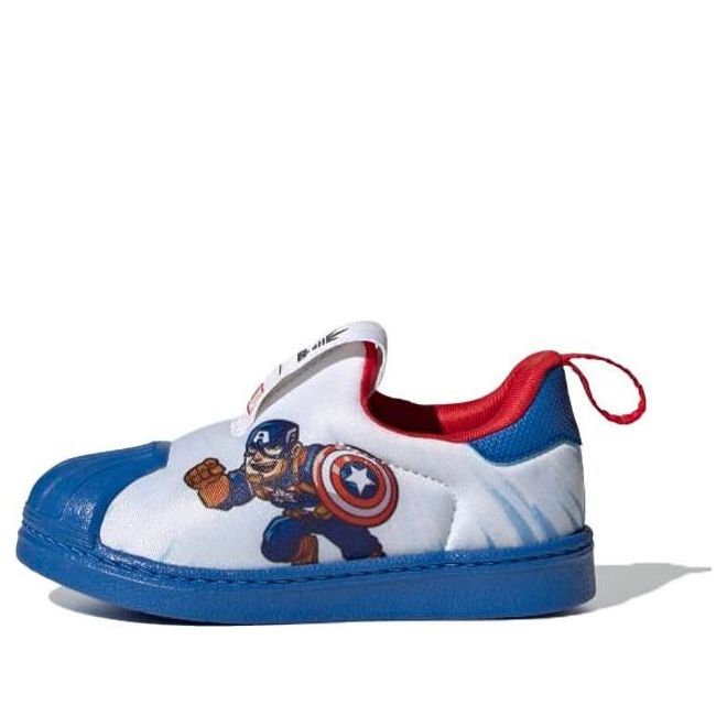 Tennarit ja kengät adidas Originals Marvel x Superstar 360 'Captain America' Valkoinen | FX4882