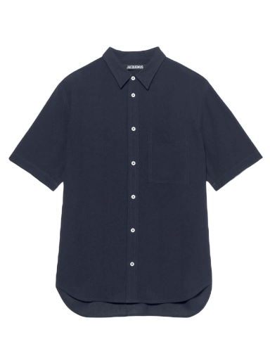 Paita Jacquemus Chemise Melo Short Tummansininen | 225SH006-1004 380