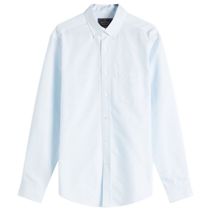 Paita Portuguese Flannel Portuguese Flannel Belavista Oxford Shirt, Size Large Sininen | pf-blvs-lbl