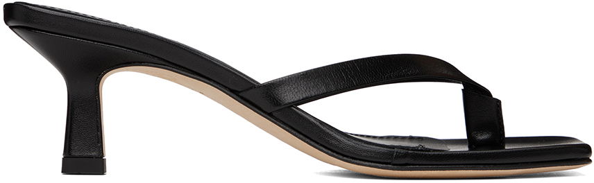 Kengänhoito Aeyde Aeyde Wilma Heeled Thong Sandals Musta | A11-HS-ADRS55CI-0221-800-007, 0
