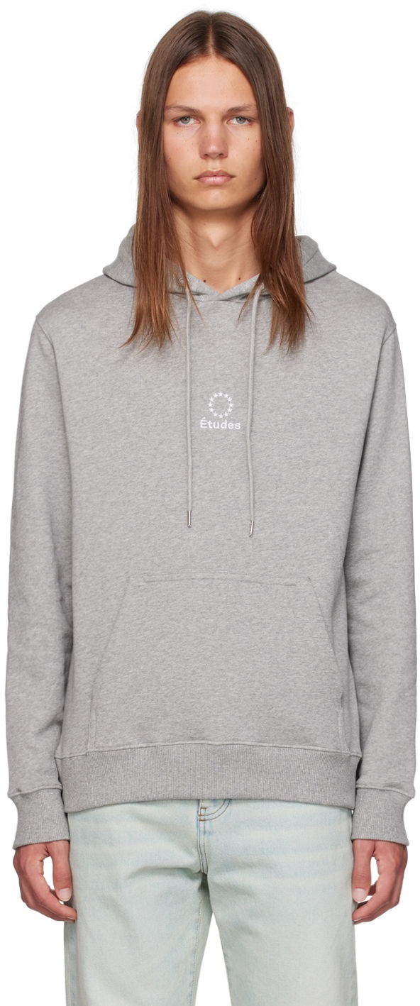 Huppari Études Hoodie With Logo Print Harmaa | C00ME252A02282