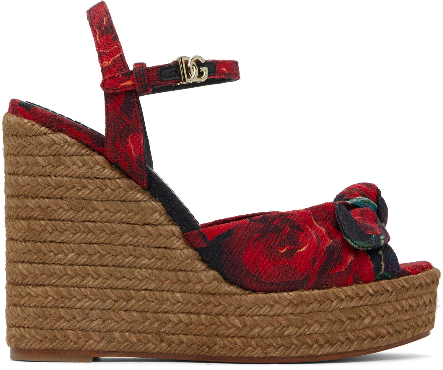 Vaatteet Dolce & Gabbana Dolce&Gabbana Cava MM Lolita Wedge Heeled Sandals Punainen | CZ0320 A6514, 0