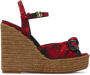 Vaatteet Dolce & Gabbana Dolce&Gabbana Cava MM Lolita Wedge Heeled Sandals Punainen | CZ0320 A6514, 0