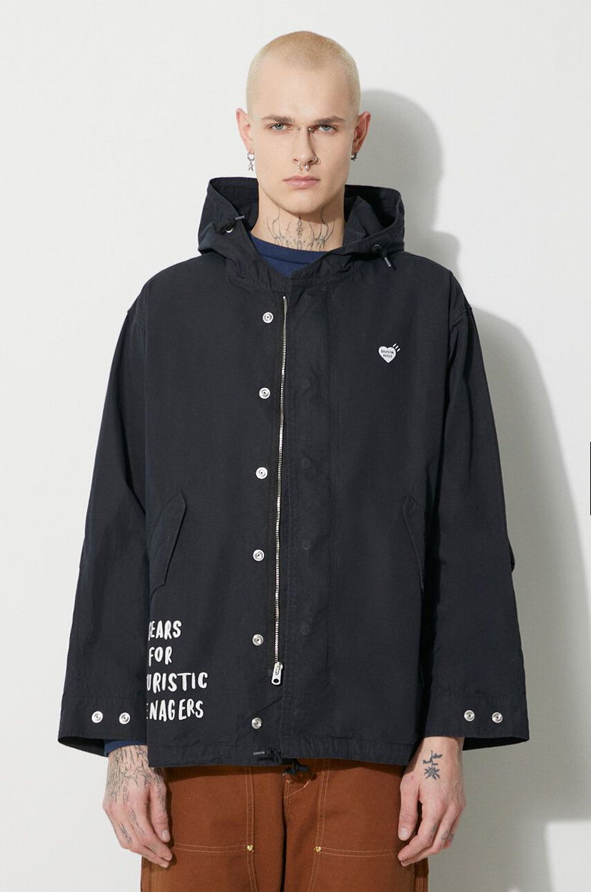Parka Human Made Hooded Jacket Musta | HM26JK001