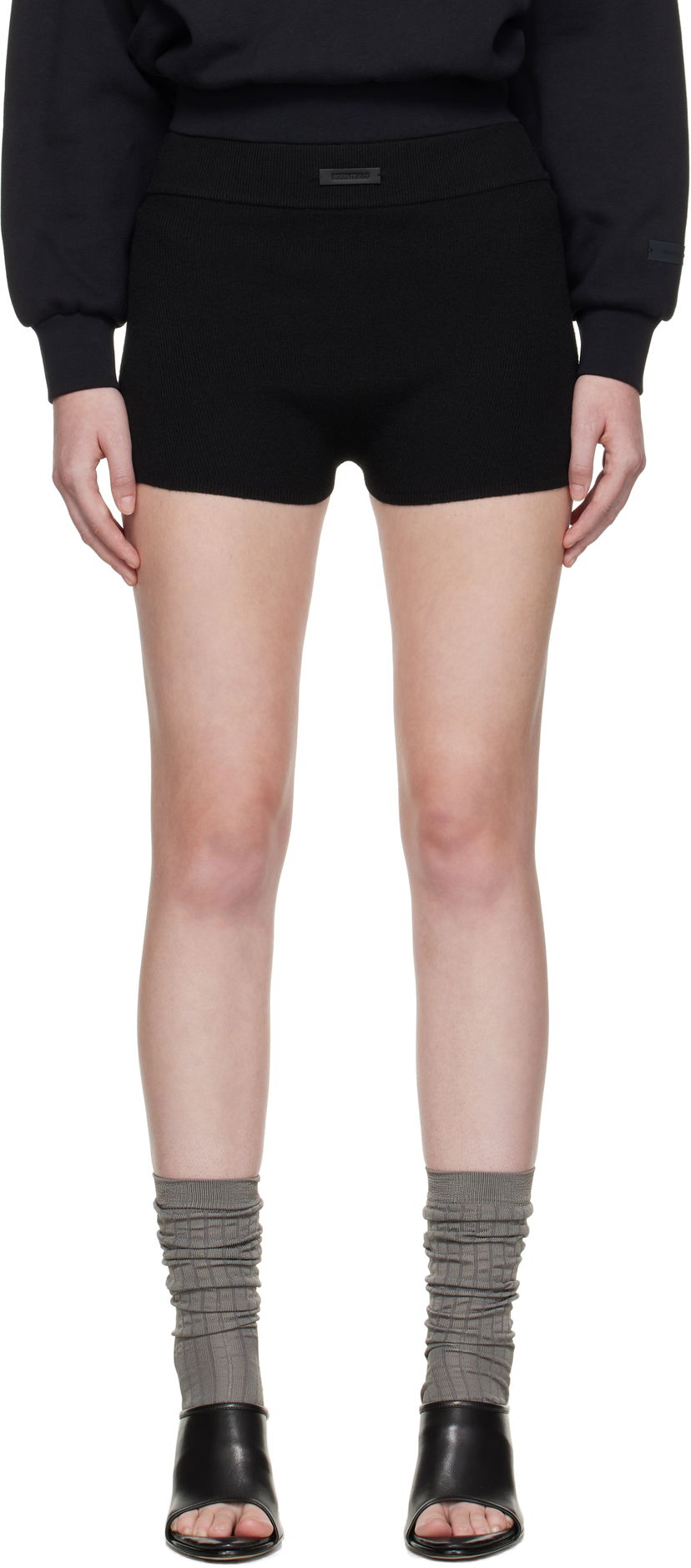 Nyrkkeilijät Fear of God Fear of God ESSENTIALS Soft Rib Knit Boxer Shorts Musta | 192SP257700FW