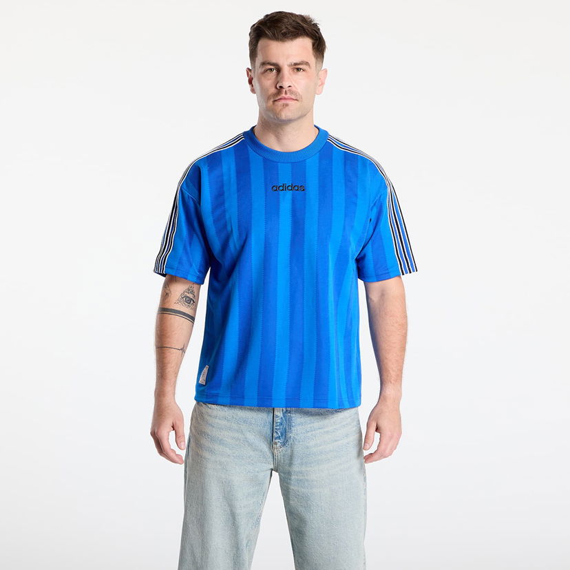 T-paita adidas Originals 90s Stripe Jersey T-shirt Sininen | JX3069