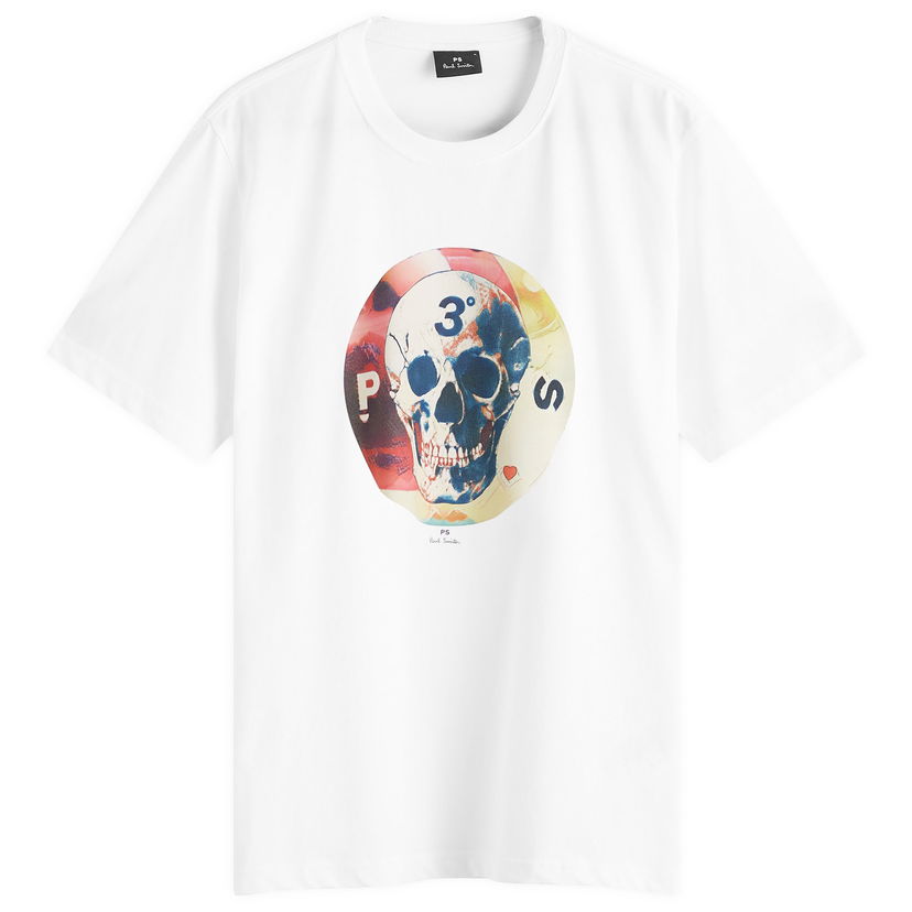 T-paita Paul Smith Paul Smith Skull Graphic Tee, Size L Valkoinen | M2R-220X-NP4800-1