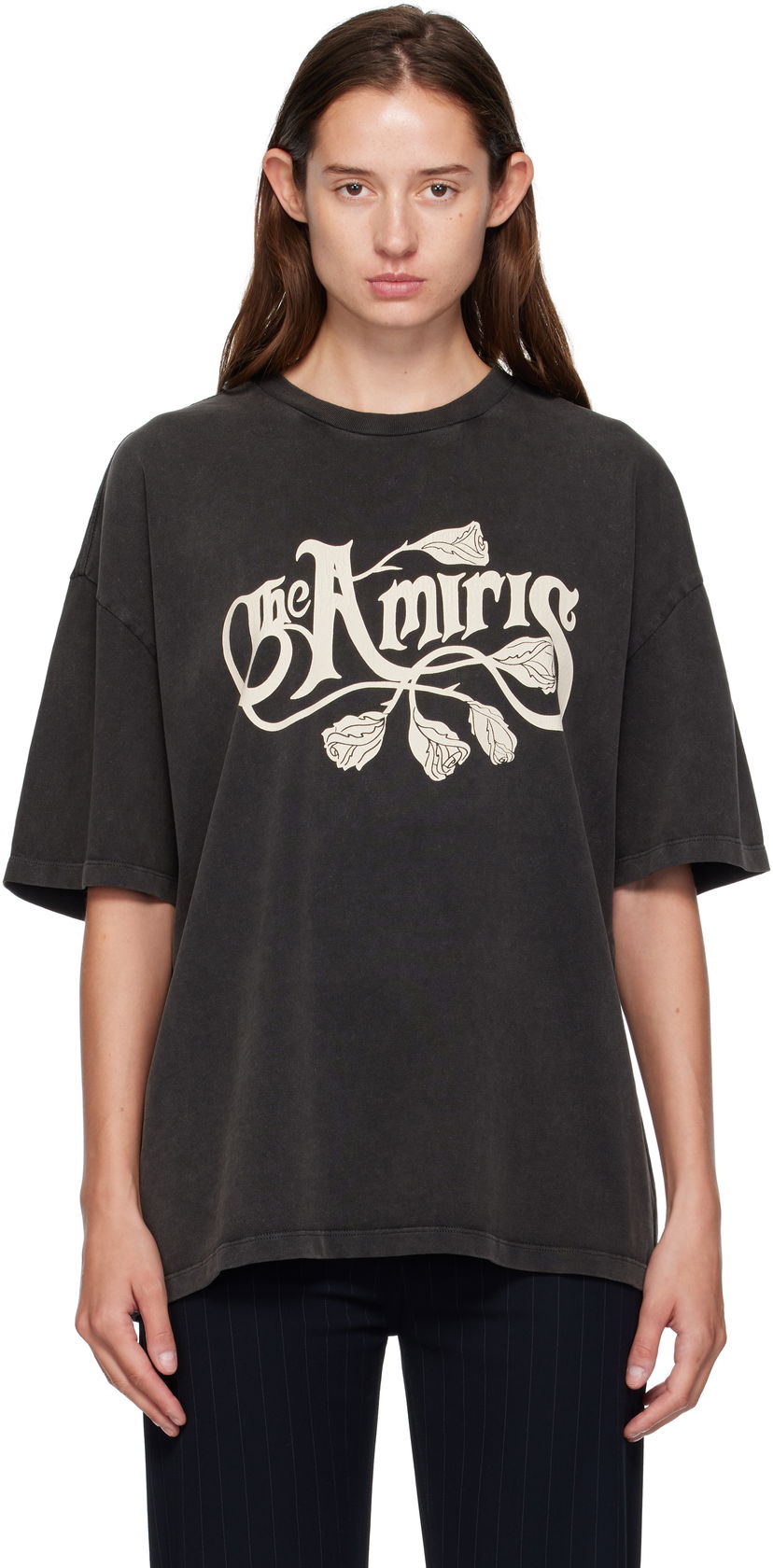 T-paita AMIRI AMIRI 'The Amiris' Oversized T-Shirt Musta | AMJYTE1235