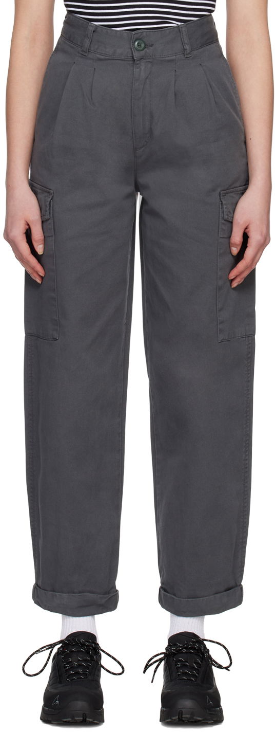 Cargo housut Carhartt WIP Collins Relaxed Fit Cargo Pants Harmaa | I029789