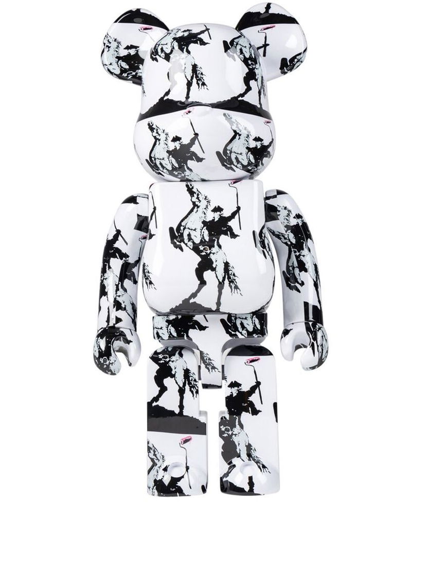 Keräilykelpoinen Medicom Toy Brandalism Highwayman Be@rbrick collectible 1000% - White Musta | MEDI006619105220