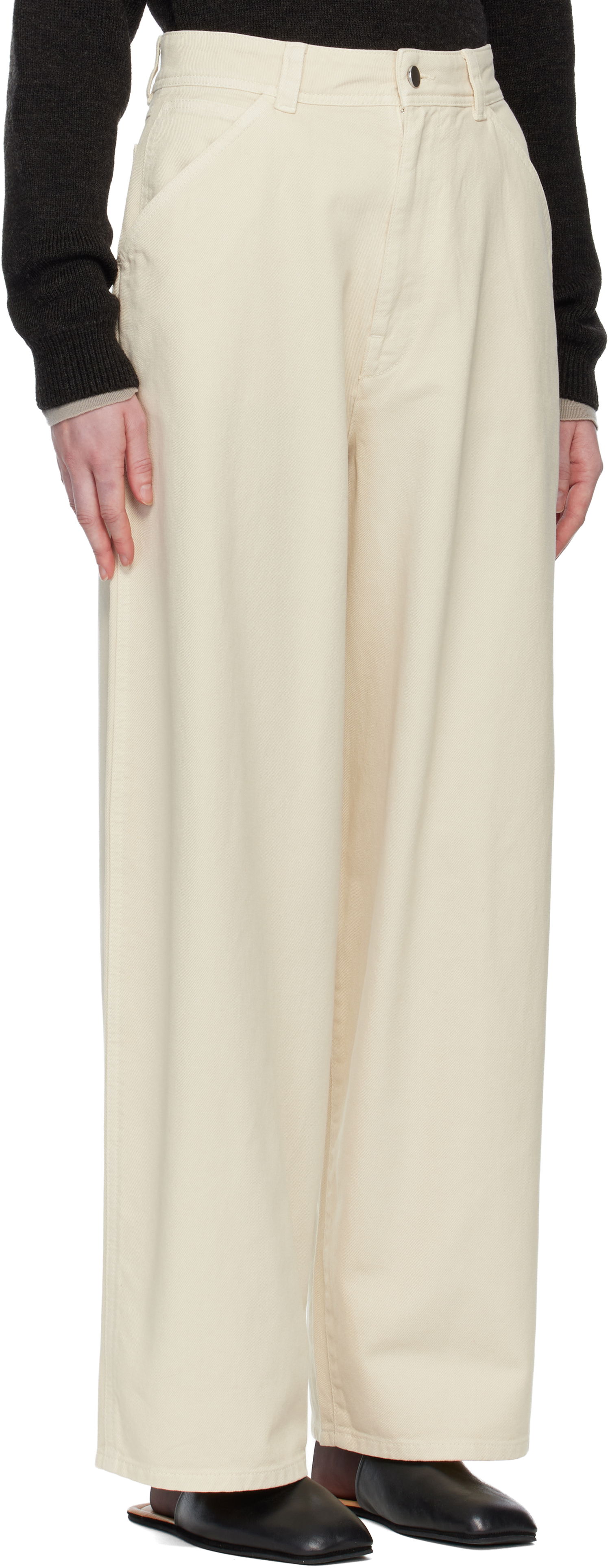 Jeans LEMAIRE LEMAIRE Large Jeans Beige | PA1224 LD1066, 1