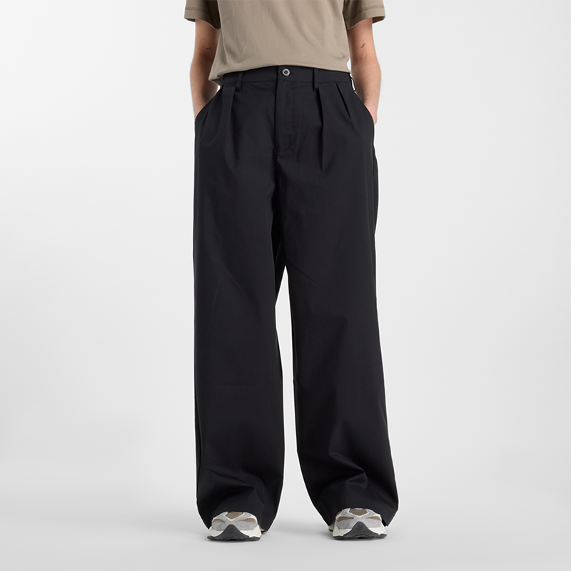 Housut New Balance Wide Leg Pleated Trousers Musta | NBWP51538BK