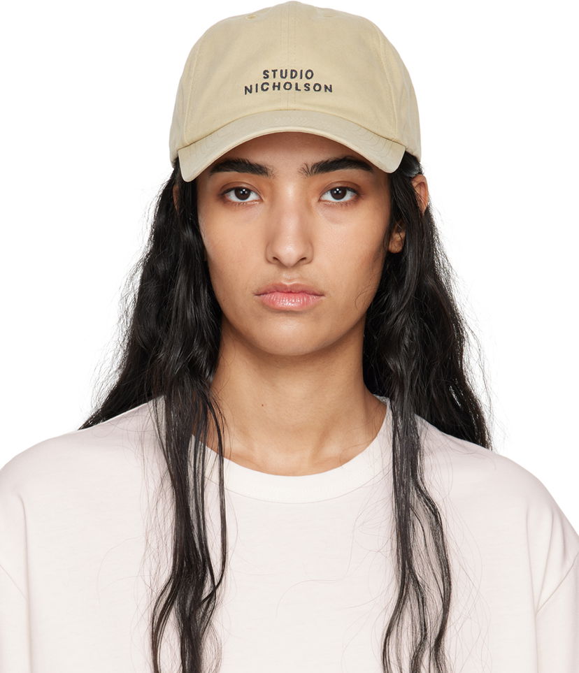 Korkki Studio Nicholson Studio Nicholson Logo Cap Beige | CAP SNM - 1168