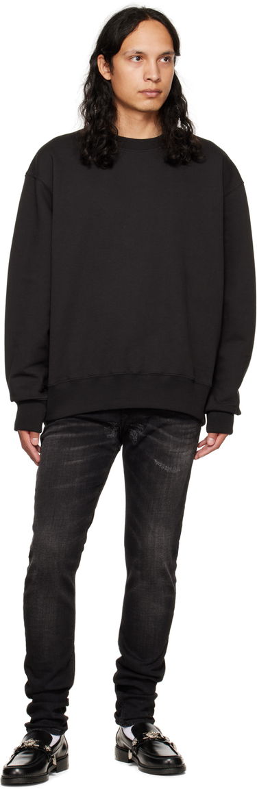 Villapaita We11done We11done Crewneck Sweatshirt Musta | WD-TS3-22-747-U-BK, 3