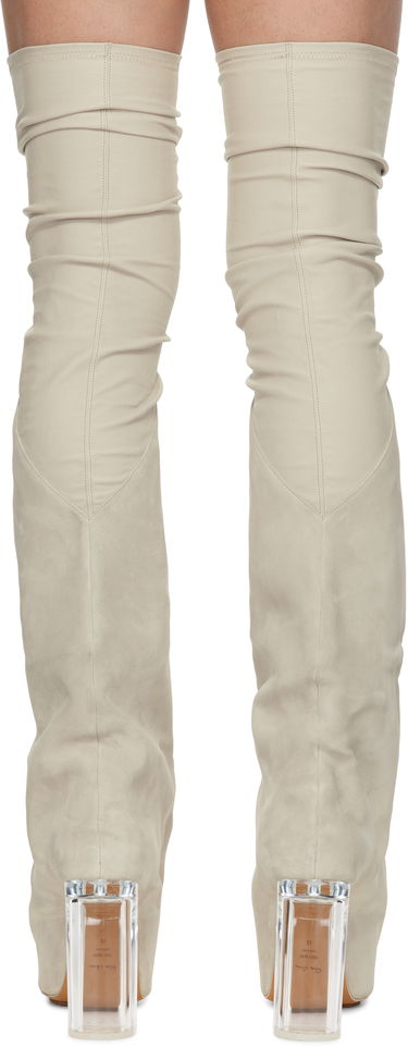 Sukat Rick Owens Rick Owens Hollywood Taco Kiss Tall Boots Beige | RR01E5843 LSLVS0, 1