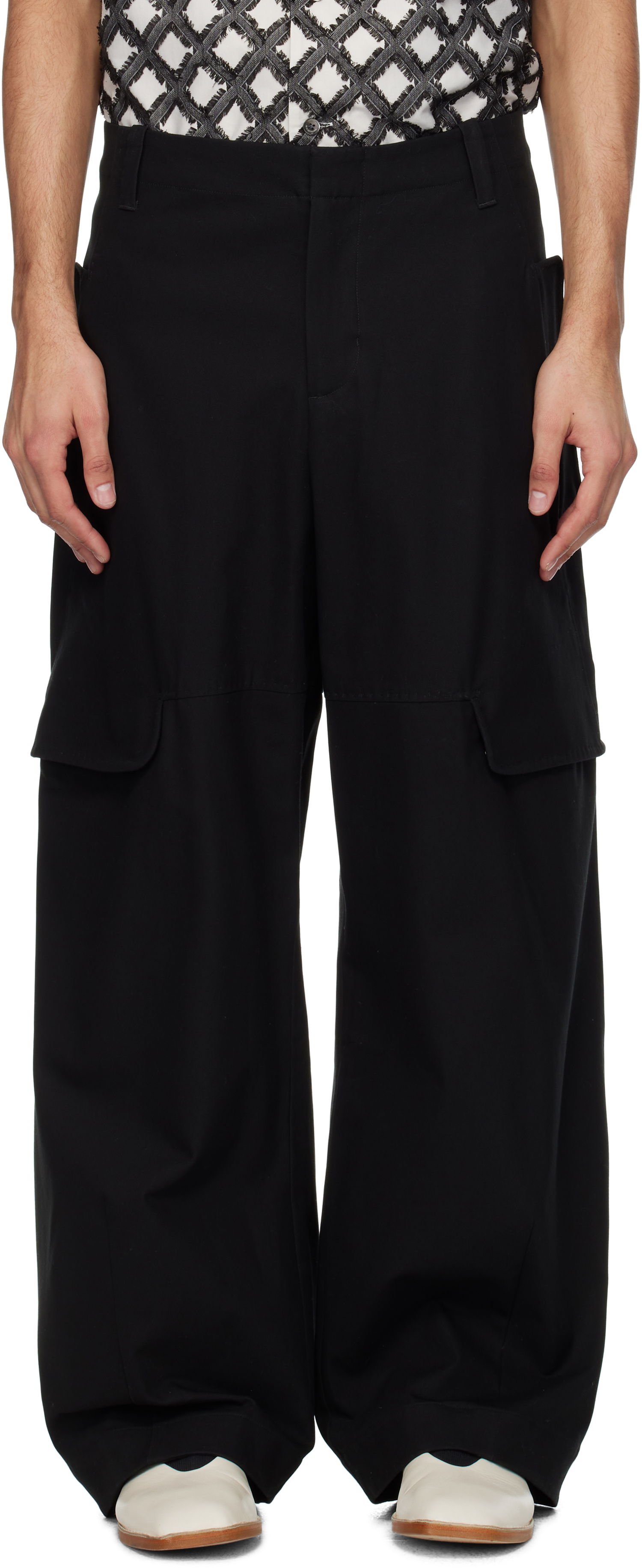 Cargo housut sage NATION SAGE NATION Index Cargo Pants Musta | S113 INDEX CARGO TROUSER, 0