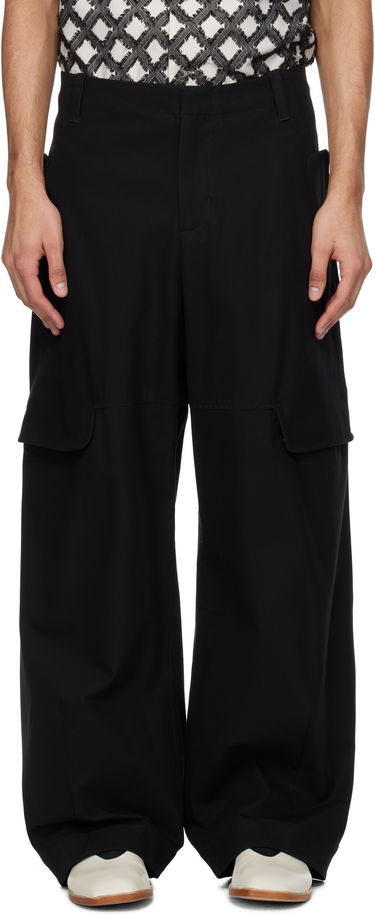 Cargo housut sage NATION SAGE NATION Index Cargo Pants Musta | S113 INDEX CARGO TROUSER, 0
