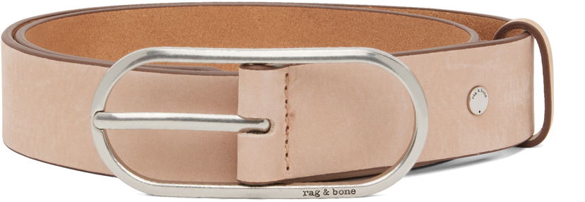 Vyöt rag & bone Rag & Bone Rounded Rebound Suede Belt Beige | WJW25PB1005SU5