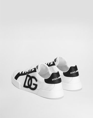 Tennarit ja kengät Dolce & Gabbana Portofino Light Strobel Canvas and Calfskin Valkoinen | CS2343AE6298T908, 2