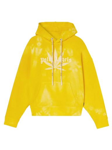 Huppari Palm Angels Leaf Tie Dye Hoodie Keltainen | PMBB058S22FLE0101818