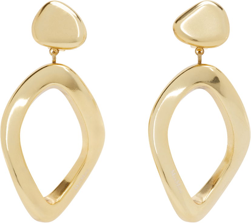 Korvakorut Max Mara Max Mara Gold Gommoso Drop Earrings Metallinen | 2514751072600